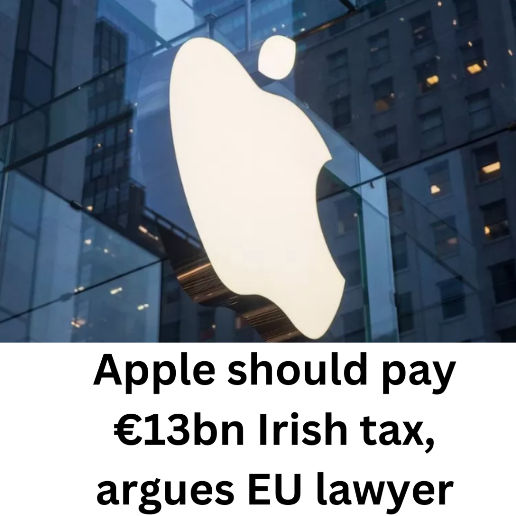 Apple should pay €13bn Irish tax, argues EU lawyer